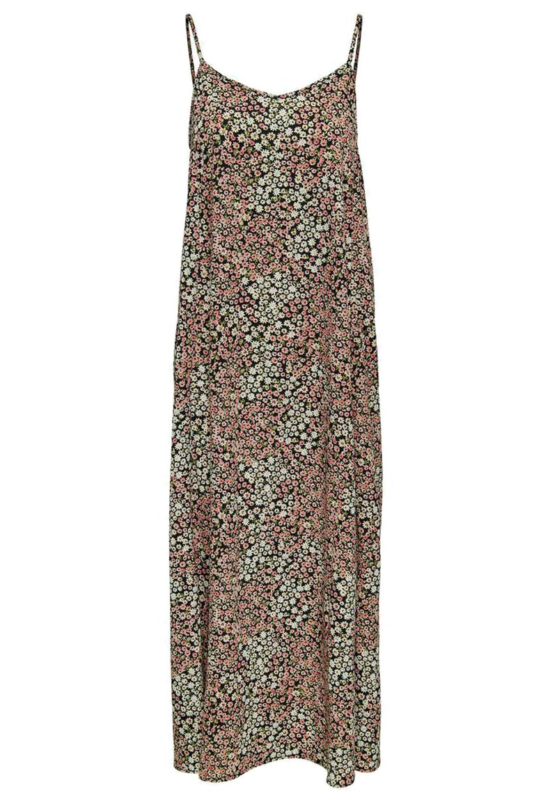 Damen Freizeitkleider | ONLY Maxikleid black/grau - ZT29849 Damen Freizeitkleider | ONLY Maxikleid black/grau - ZT29849