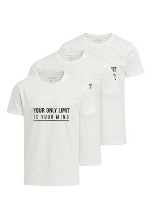 SET OF 3  - T-shirts print - white