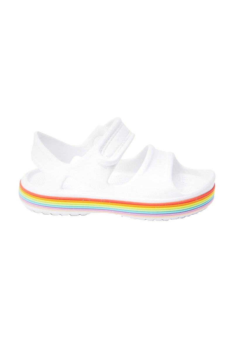 Kinder Badesandalen | Next RAINBOW LIGHTWEIGHT Riemensandalette white glitter/weiß - MN75671 Kinder Badesandalen | Next RAINBOW LIGHTWEIGHT Riemensandalette white glitter/weiß - MN75671