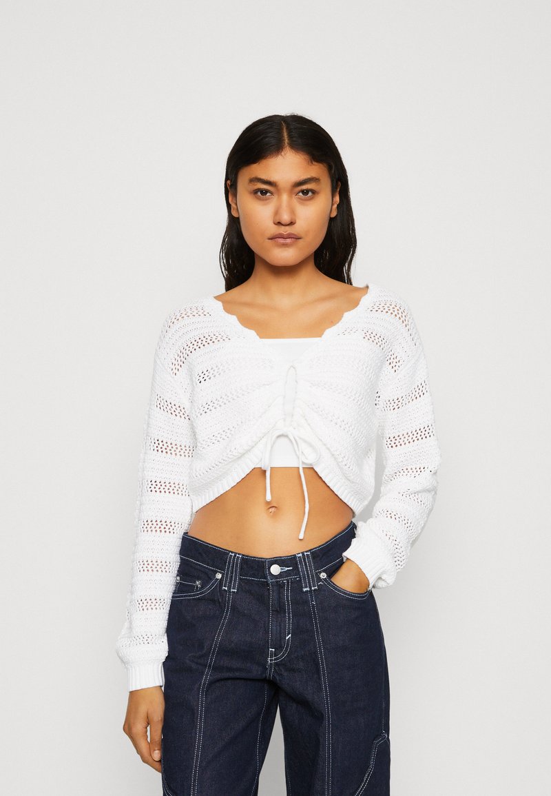 Hollister Co. SOLID Jumper white Zalando