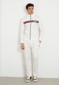 Guess ALLOVER LOGO - Sweatjakke - weiß