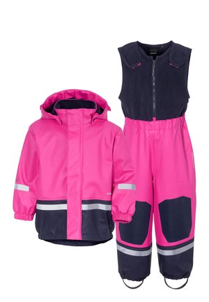 Regnbyxor - plastic pink