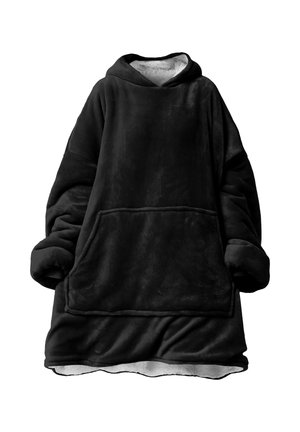Mr. GUGU & Miss GO, Huggie Blanket PURE BLACK - Hoodie - black