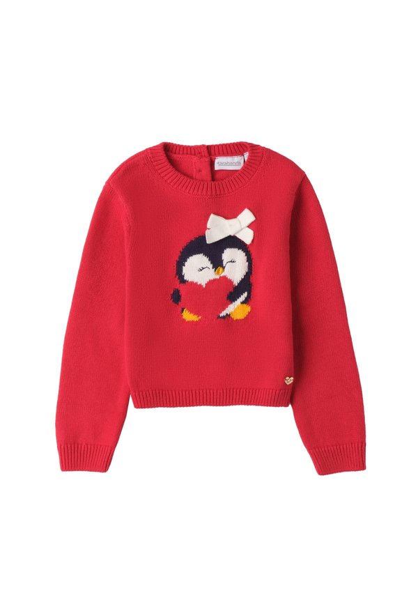 LONG-SLEEVED - Strickpullover - rosso