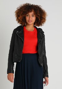Maze HEART - Lederjacke - black