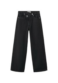 Zvonové džínsy - black denim