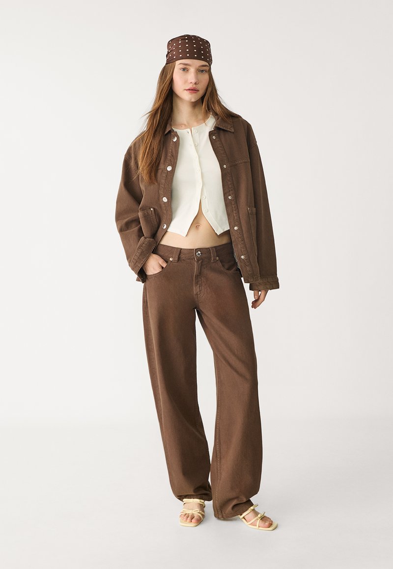 Veste Free People Eisenhower En Denim Marron Terre Cuite - Taille XS