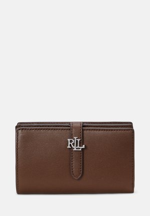LOGO LEATHER WALLET - Portemonnee - dark mahogany
