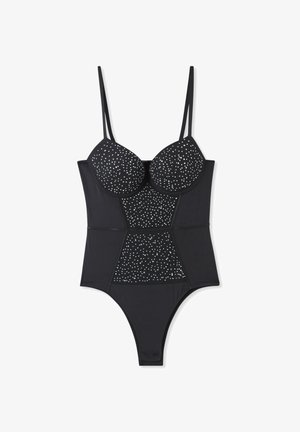 Terranova CON STRASS - Top - nero