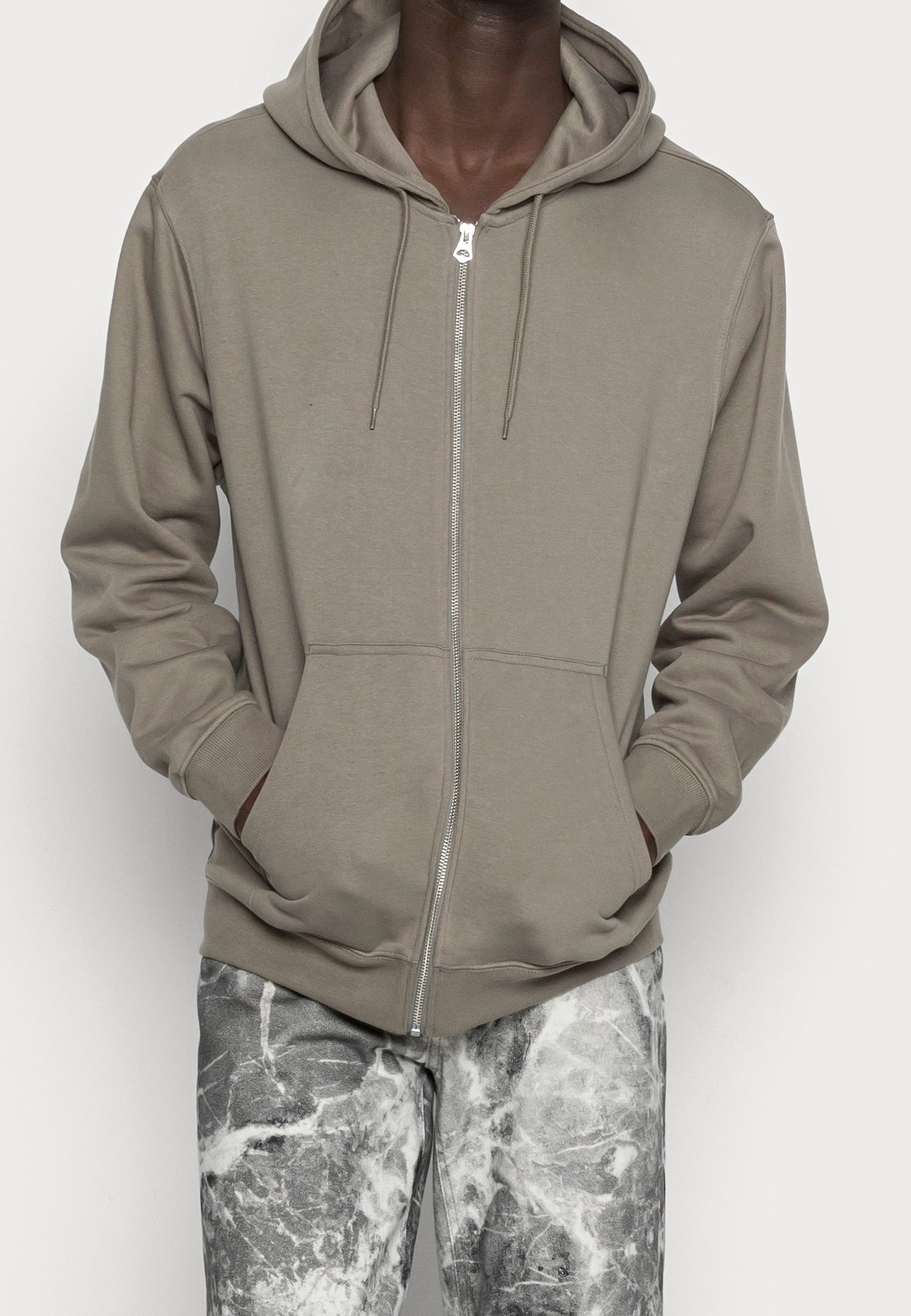 Weekday Sudadera con cremallera grey/gris (Segunda mano