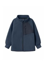 Name It Giacca Imbottita Trapuntata Per Ragazzi Con Cappuccio E Zip, Poliestere Riciclato, Dettagli Riflettenti, Nero, Taglie Bambine E Bambini