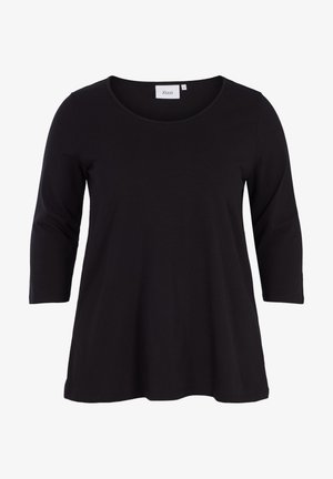 BASIC MIT 3/4 ÄRMELN - Camiseta de manga larga - black