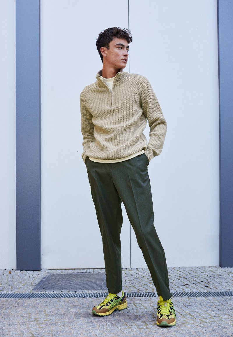 Cleptomanicx RIBBER TROYER - Strickpullover - creme