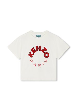KENZO kids MANCHES COURTES - T-shirt imprimé - ivoire