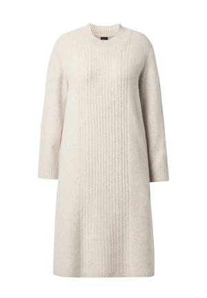 ZOPFMUSTER, A-LINIE LANGARM - Strickkleid - dark cement