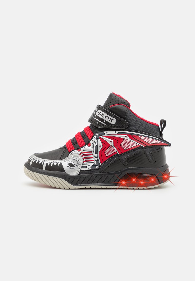 Geox INEK BOY LIGHT UP - High-top trainers - black/red/black - Zalando.ie