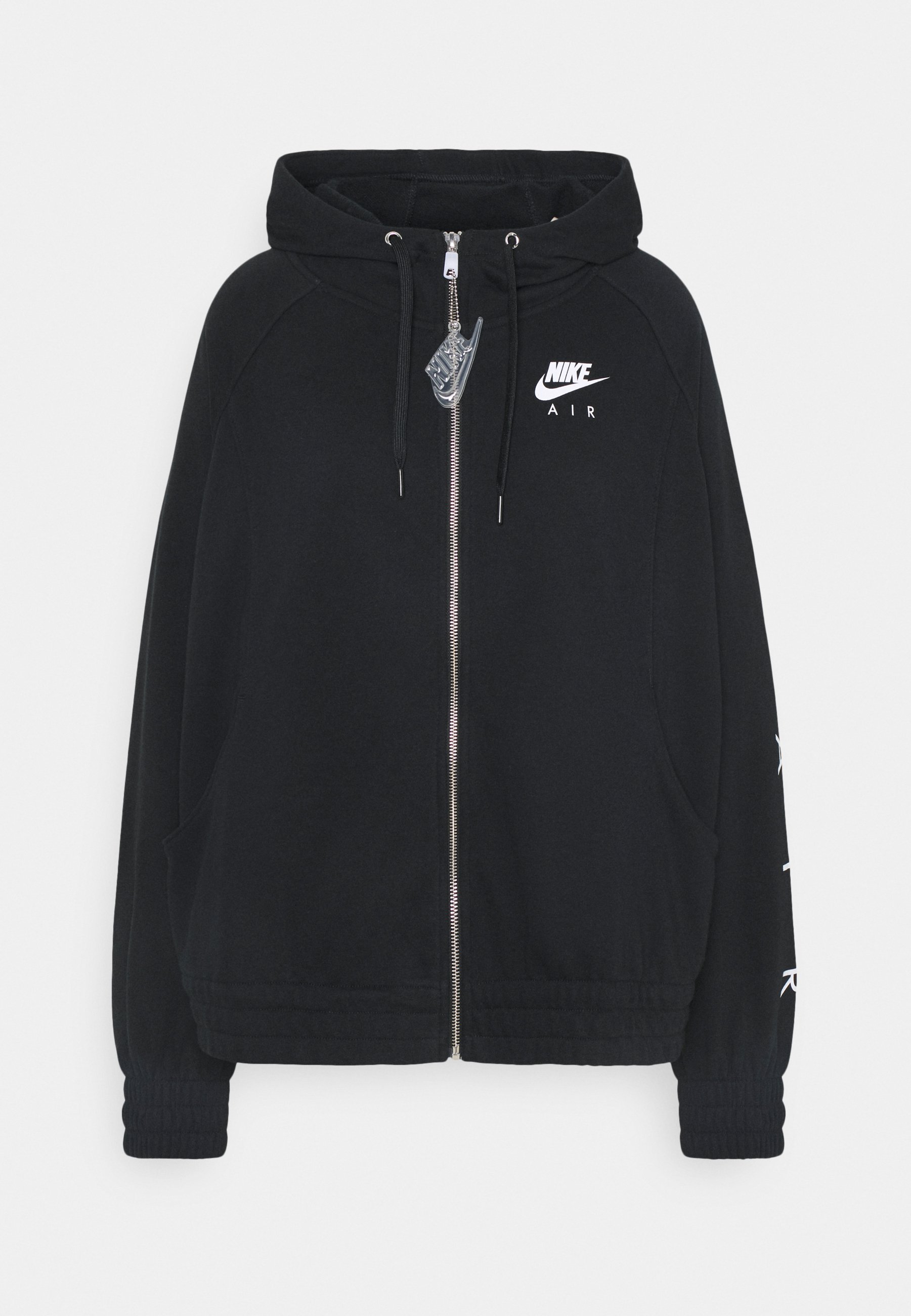 Nike Sportswear AIR HOODIE PLUS Zip up hoodie black Nike Sportswear AIR HOODIE Zip up hoodie deep ocean