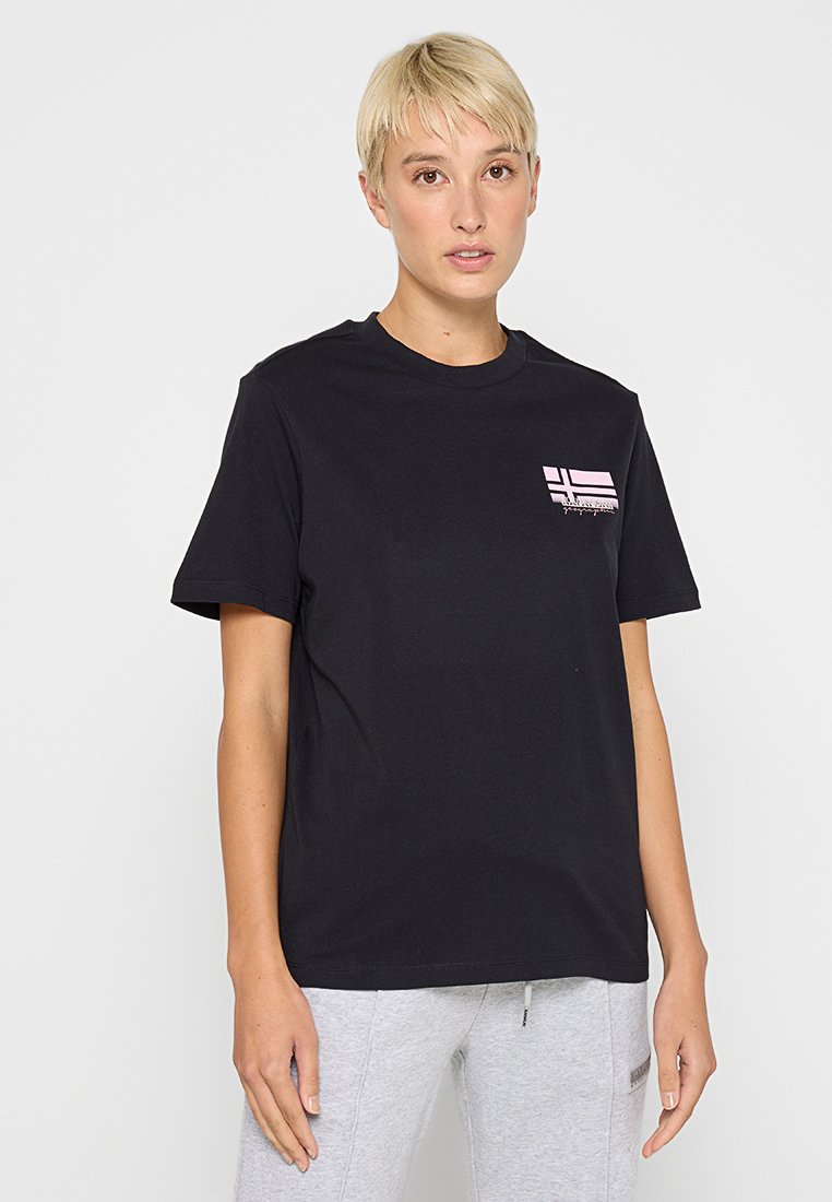Napapijri T-shirt print zwart Napapijri T-shirt print zwart