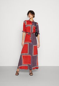 Kaffe KAVELANA - Maxi šaty - red ocre/orion blue