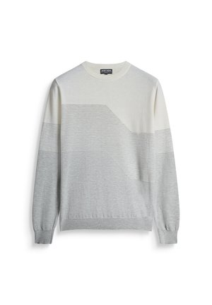 REGULAR FIT WITH GEOMETRIC - Trui - white