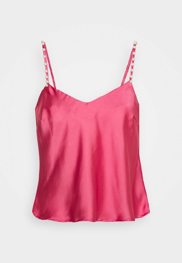 PEARL STRAP CAMI - Blouse - pink