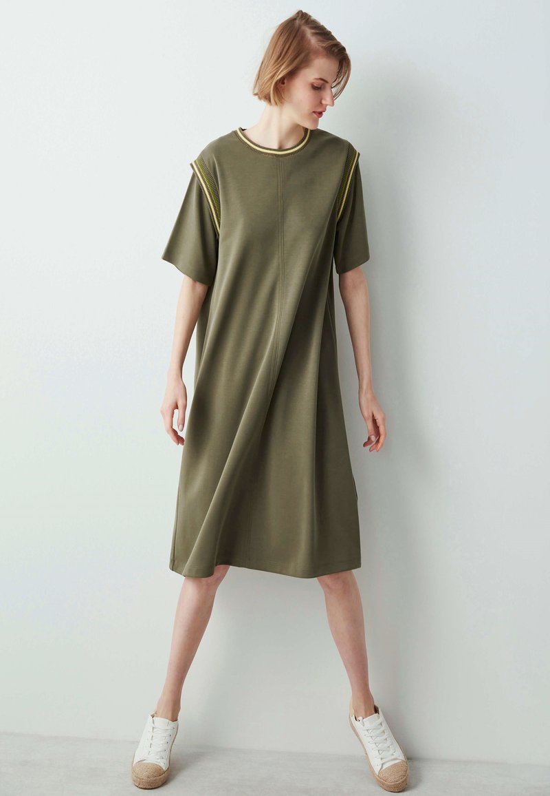 Damen Freizeitkleider | Ipekyol Jerseykleid green/khaki - WB82457 Damen Freizeitkleider | Ipekyol Jerseykleid green/khaki - WB82457