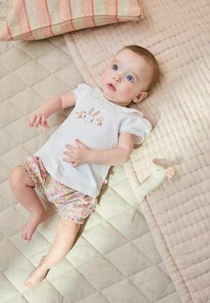 Next, REGULAR FIT - SHORT SLEEVE BABY TOPS AND SHORTS SET 2 PIECE  . - Short - white bunny