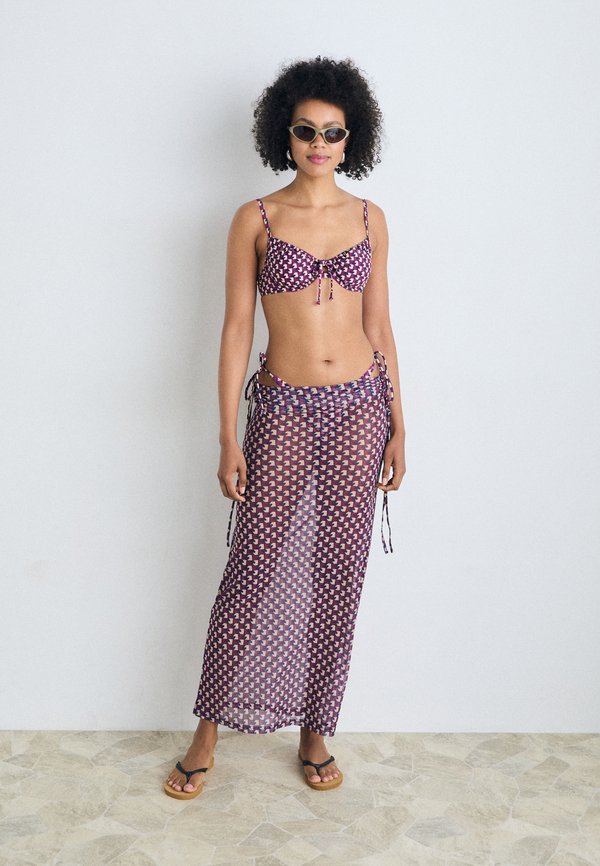 LSCN BY LASCANA MAXI SKIRT - Beach accessory - spades aop3