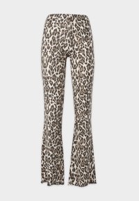 PETITE FLARE TROUSERS - Legingi — bikses - brown