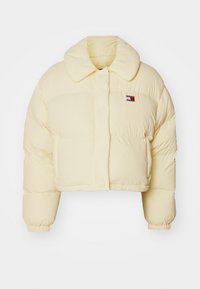 BADGE COLLAR PUFFER - Doudoune - custard cream