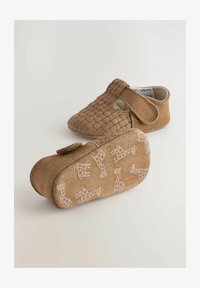 Niet geselecteerd, tan woven suede