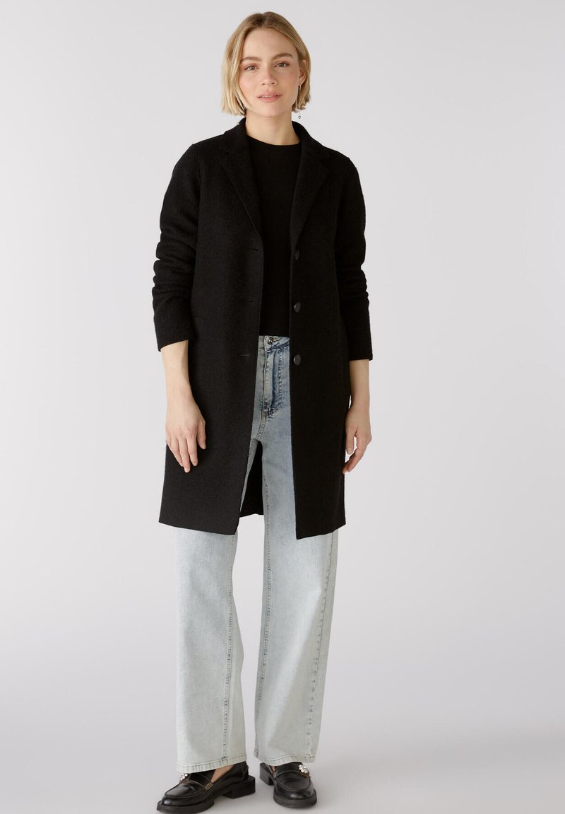 Manteau Long OUI En Laine Bouillie Rose - Taille 44, Très Chaud Et Léger, Neuf Sans étiquettes