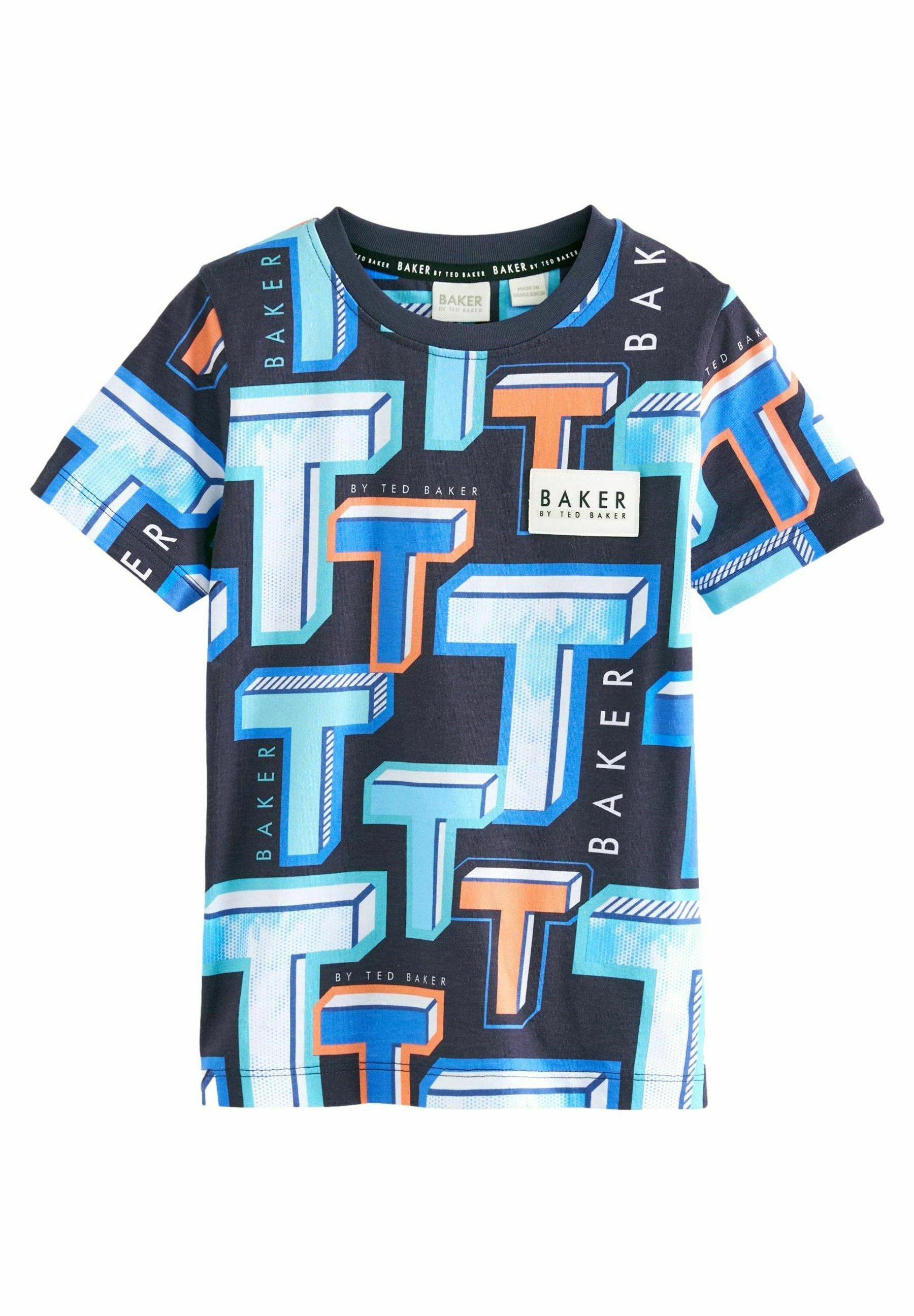 Baker by Ted Baker 3 PACK - T-shirt imprimé - dark blue green grey/vert