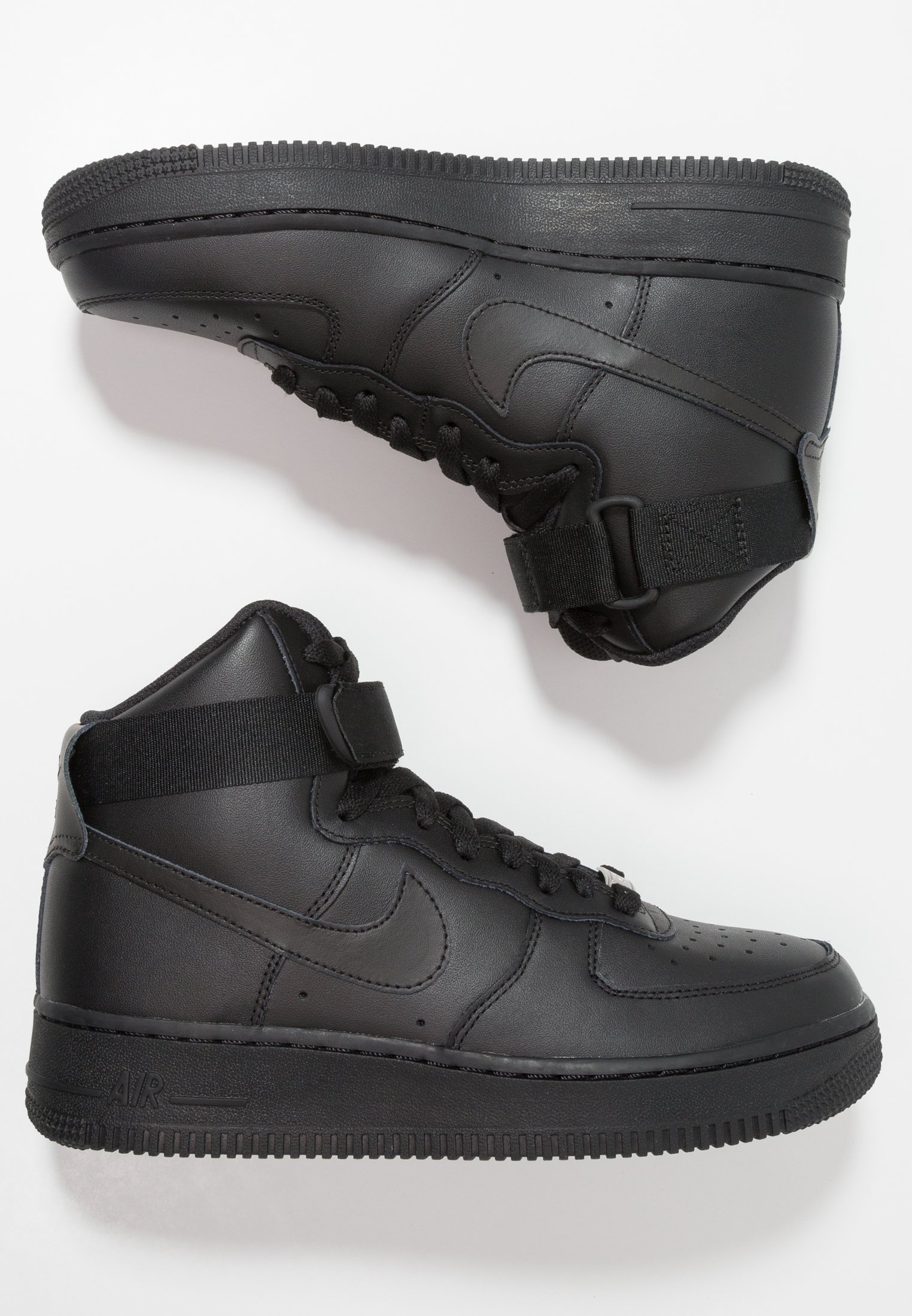 Nike Sportswear AIR FORCE 1 Høye joggesko blacksvart Nike Sportswear AIR FORCE 1 SHADOW Joggesko blacksvart
