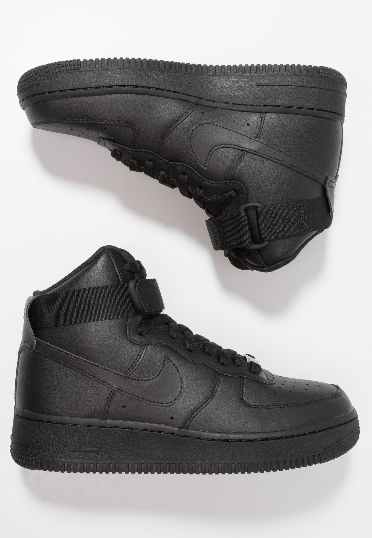 air forces high top black