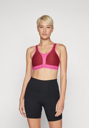 ULTIMATE RUN BRA PADDED - High support sports bra - red