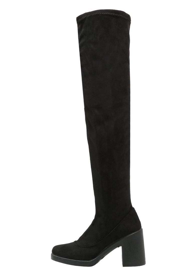 Topshop Botas mosqueteras - black
