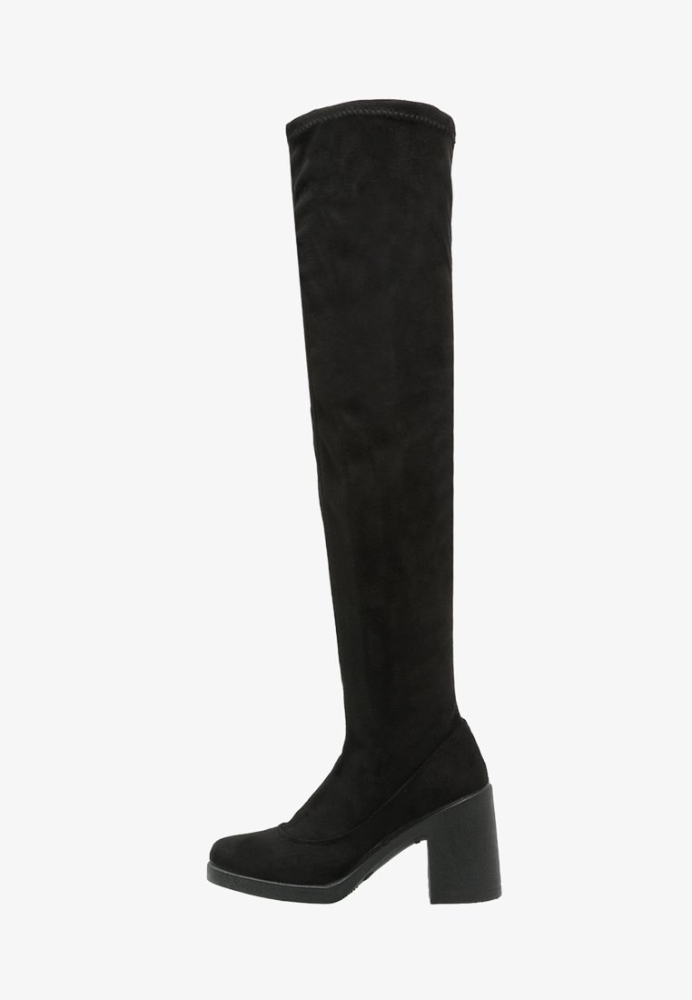 Topshop Botas mosqueteras - black