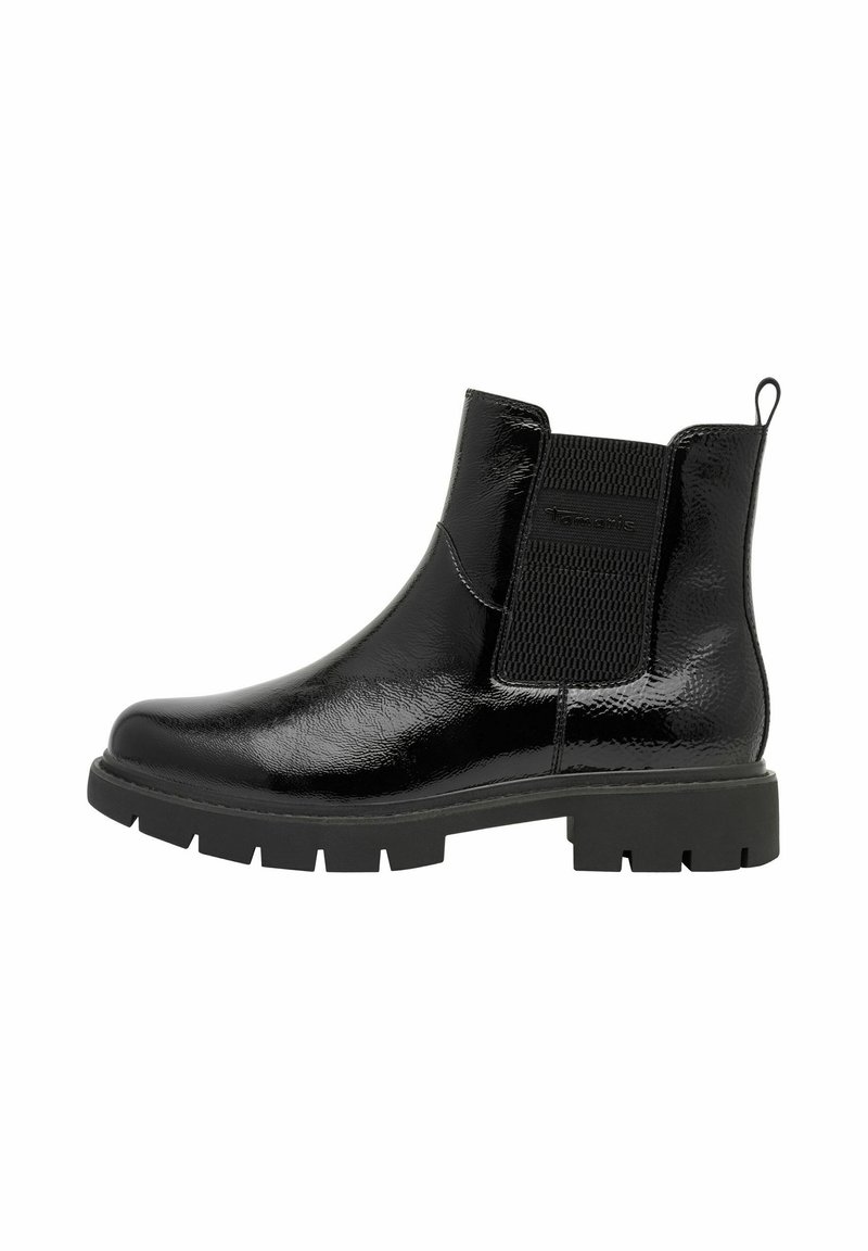 Tamaris CHELSEA - Gležnjače s platformom - black patent