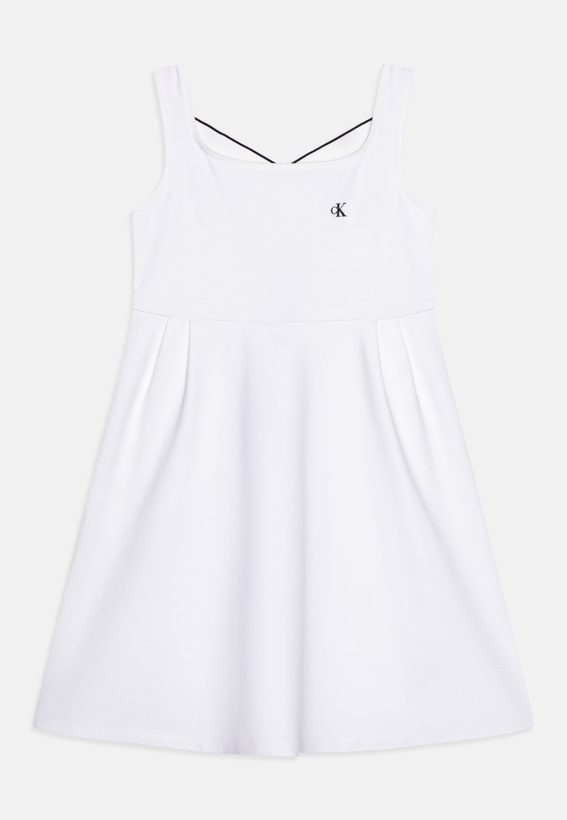 Calvin Klein Jeans BACK LOGO FIT FLARE Trikoomekko Bright White calvin-klein-jeans-back-logo-fit-flare-trikoomekko-bright-white