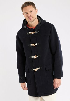 HERITAGE DUFFLE - Short coat - rich navy micro motif gri
