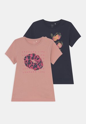 NKFKAIA 2 PACK - T-shirts print - dark sapphire