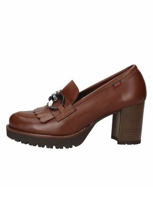 MILANO - Scarpe con plateau - cuoio