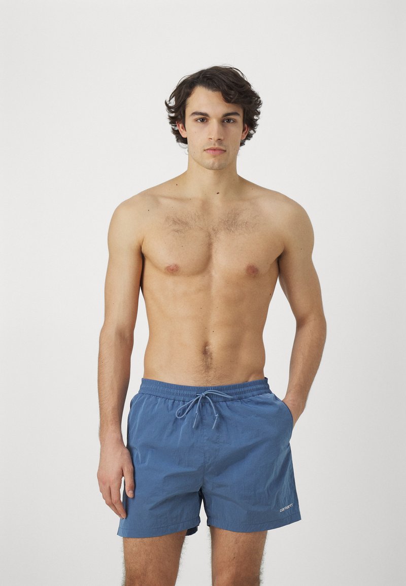 Carhartt WIP - TOBES SWIM TRUNKS - Plaukimo šortai - sorrent/white, Padidinti