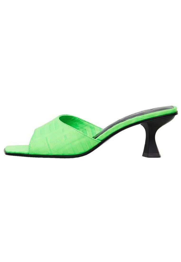 Mango PELE - Muiltjes met hak - green/groen - Zalando.nl