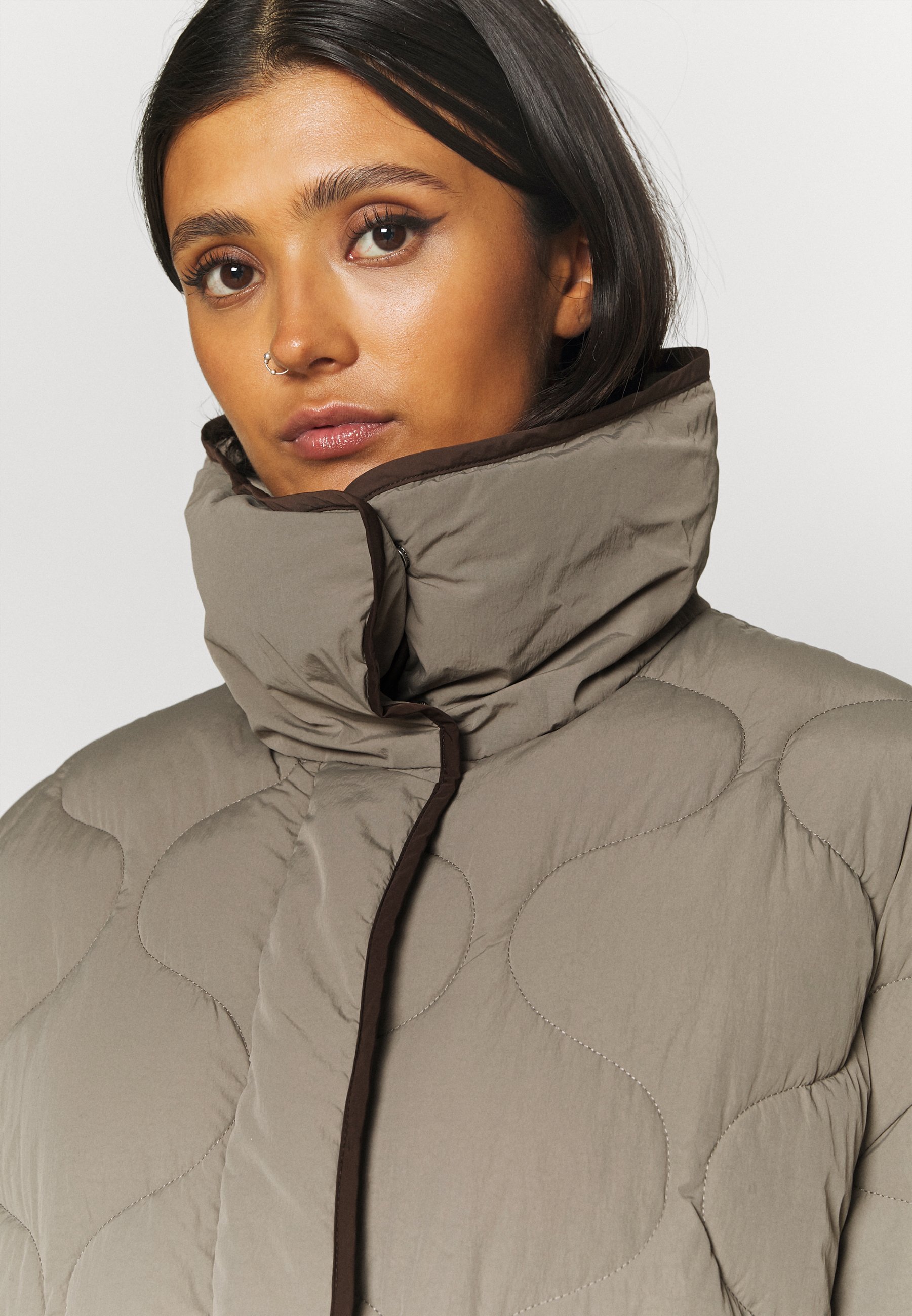 Jjxx Lenora Crisp Long Quilted Jacket L