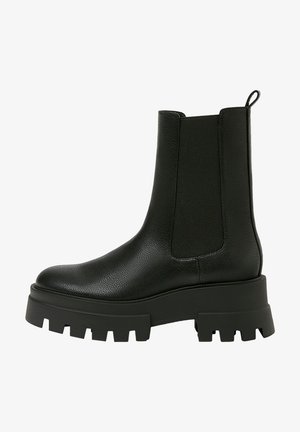 PULL&BEAR, Bottines à plateau - black