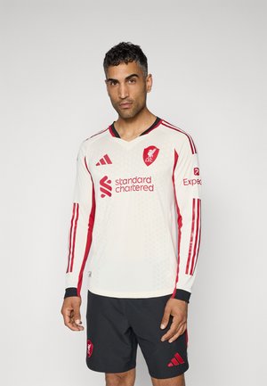 adidas Performance LIVERPOOL FC 25/26 LONG SLEEVE AWAY AUTHENTIC JERSEY - Squadra - white