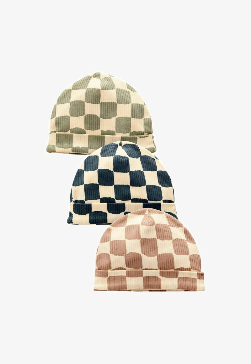 Next 3 PACK REGULAR FIT - Kootud müts - blue