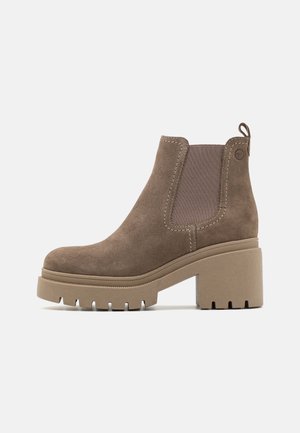 Tamaris Stivaletti con plateau - taupe